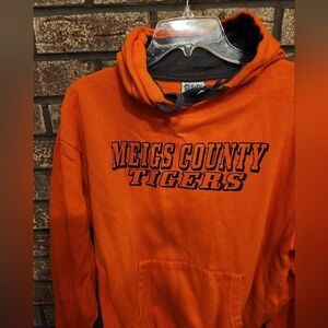 Orange Meigs County Tigers Hoodie Size Large